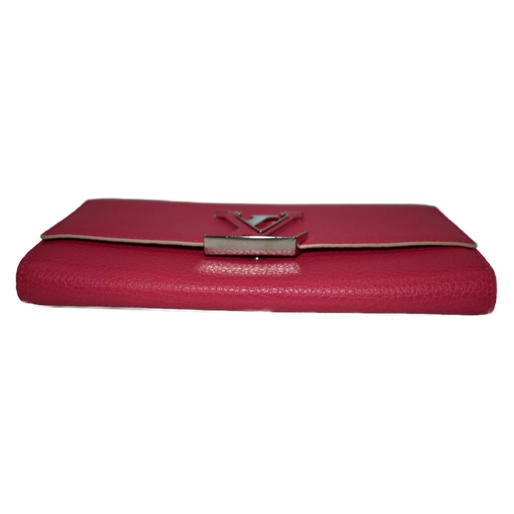 LOUIS VUITTONPortefeuille Capucines Pink Leather Long Wallet LV - Picture 5 of 10